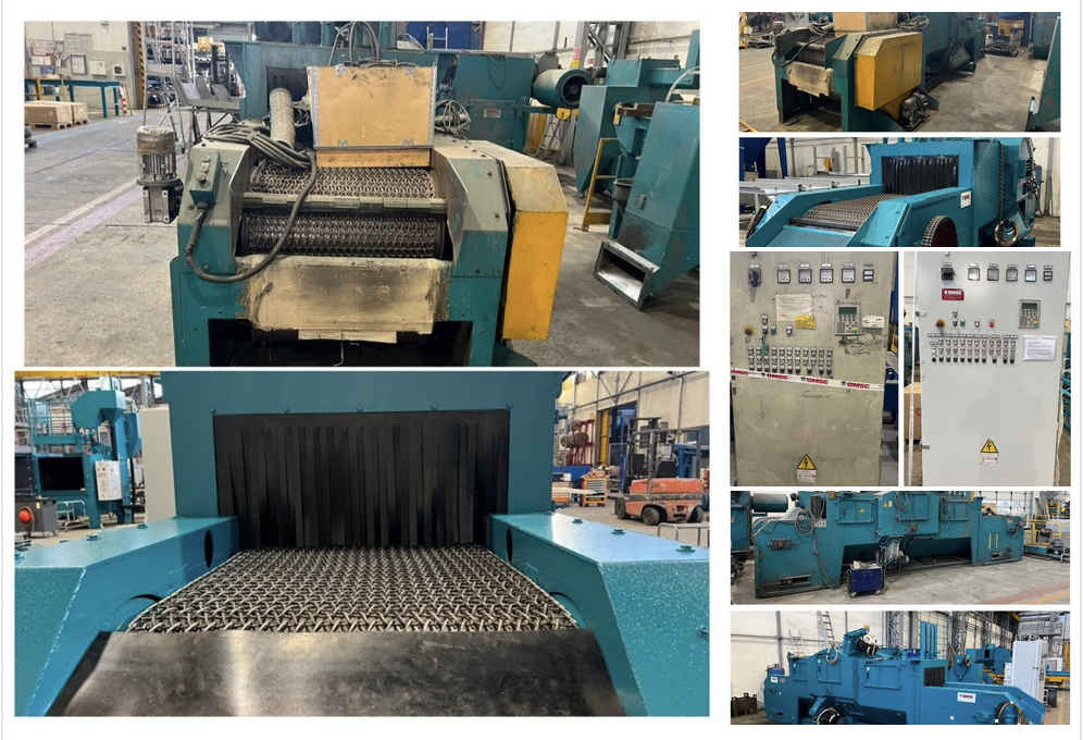 Second-hand shot blasting machines checked and overhauled