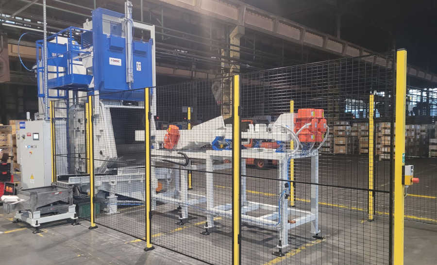 Shotblast machines with vibrating feeding channel in Poland  vibrante di alimentazione