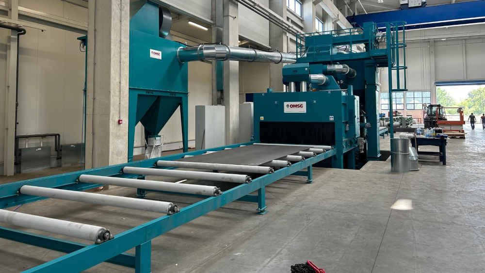 OMSG shot blast machine type LAUCO in Serbia