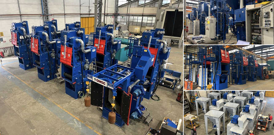 Tumblast rubber belt shotblast machines