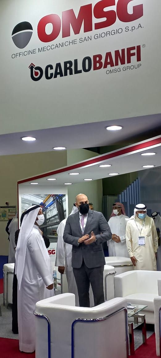 Shot blastig machines OMSG at  STEELFAB 2022 - Expo Centre Sharjah